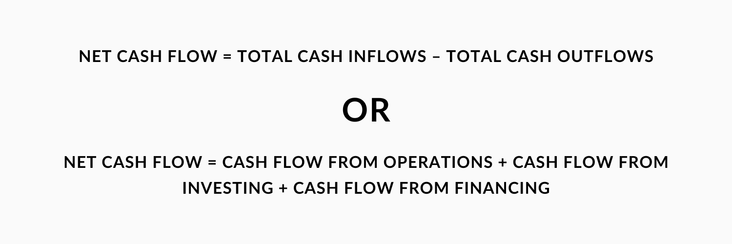 formula to calculate cash flow 