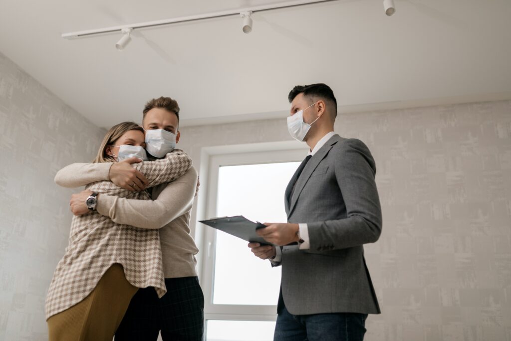 couple buying their first home together